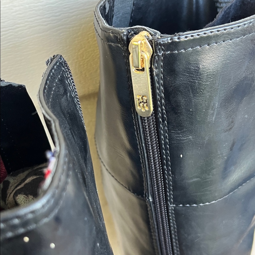 Black Knee-High Riding Boots - Picture 4 of 13